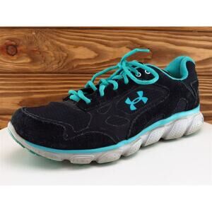 Under Armour Size 9.5 Sneaker Black Fabric Medium‎ Lace Up Women